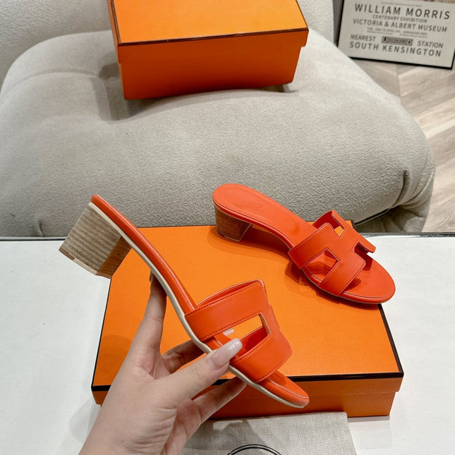0ASIS SANDAL BRIGHT ORANGE CALFSKIN CLASSIC