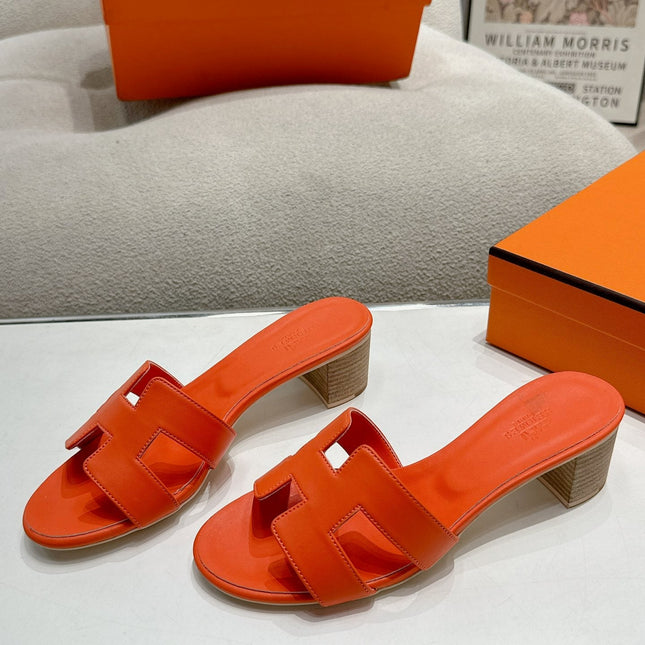 0ASIS SANDAL BRIGHT ORANGE CALFSKIN CLASSIC