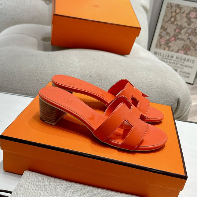0ASIS SANDAL BRIGHT ORANGE CALFSKIN CLASSIC
