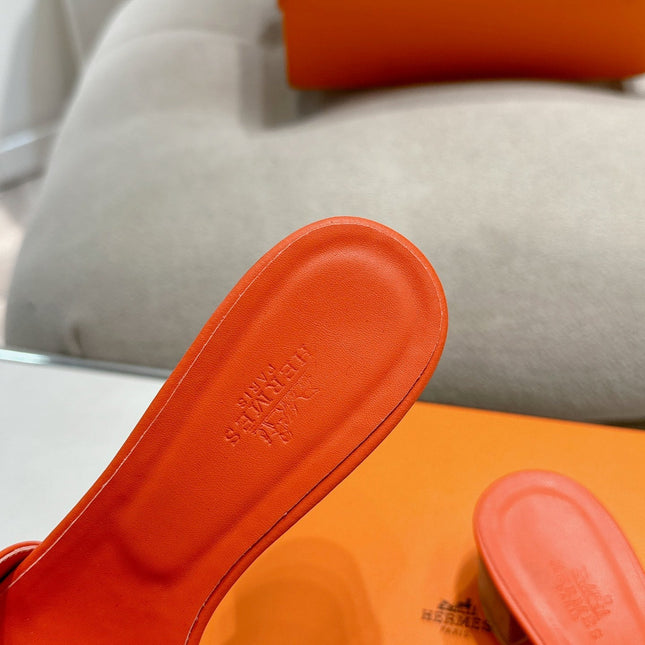 0ASIS SANDAL BRIGHT ORANGE CALFSKIN CLASSIC