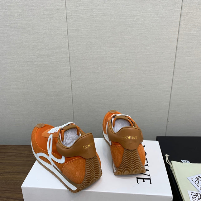 LW FLOW RUNNER SNEAKER ORANGE SUEDE