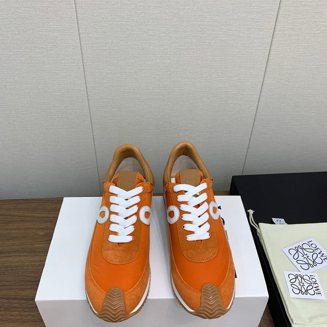 LW FLOW RUNNER SNEAKER ORANGE SUEDE