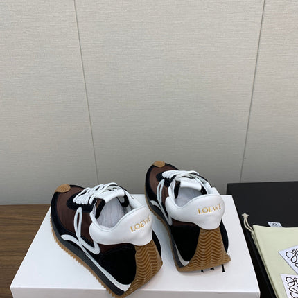 LW FLOW RUNNER SNEAKER BROWN BLACK SUEDE