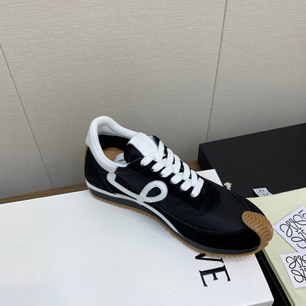 LW FLOW RUNNER SNEAKER BLACK-BROWN SUEDE