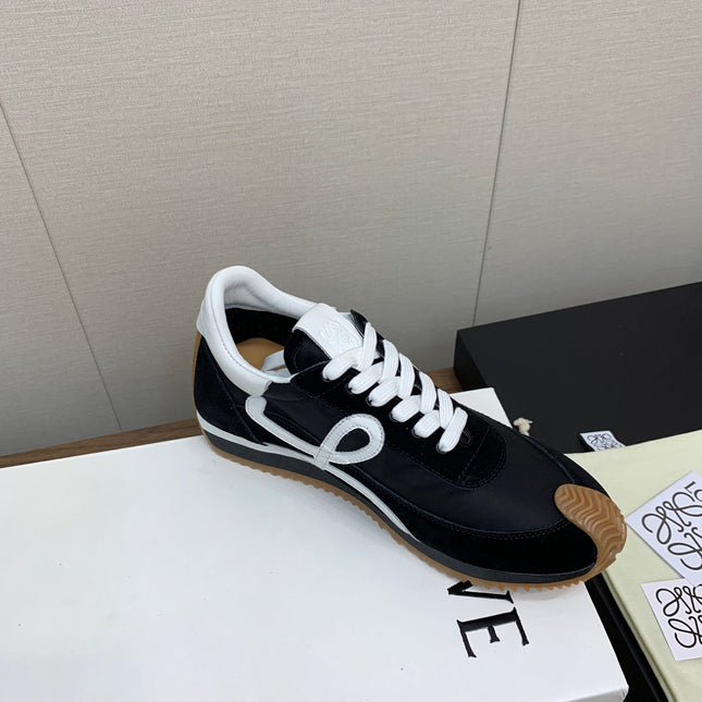 LW FLOW RUNNER SNEAKER BLACK-BROWN SUEDE