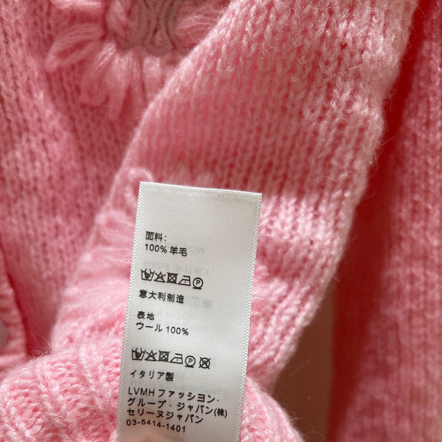 CELINE 25S CROCHET SLEEVE KNIT JACKET 0092