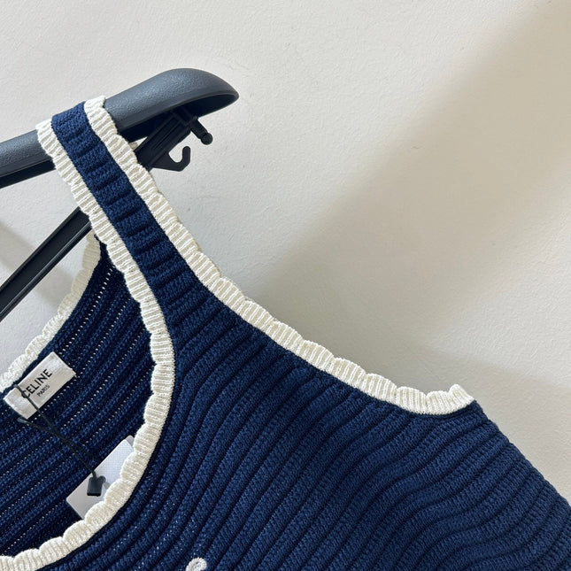 CELINE 25S LACE SPAGHETTI STRAP DRESS 0054