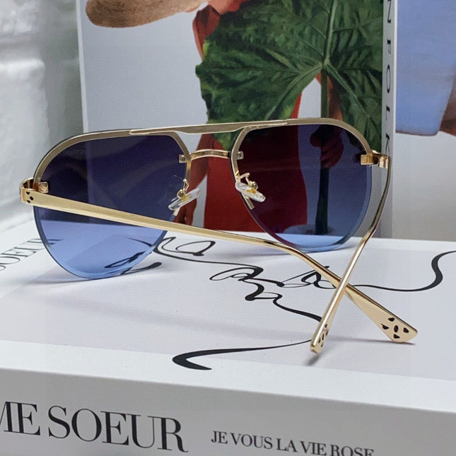 PANTHÈRE AVIATOR FRAME SUNGLASSES 562065 IN METAL