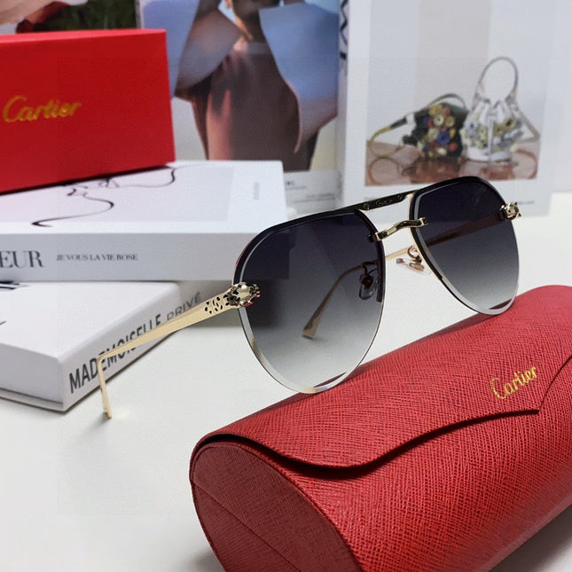 PANTHÈRE AVIATOR FRAME SUNGLASSES 562065 IN METAL