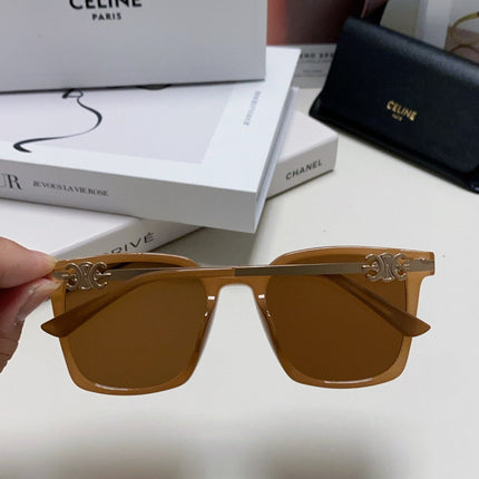 TRIOMPHE SUNGLASS 497816 IN NUDE METAL