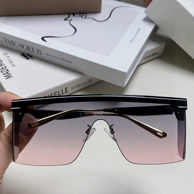 SUNGLASS CLUB M1U 566688 IN BLACK ACETATE PINK SMOKE LENSES