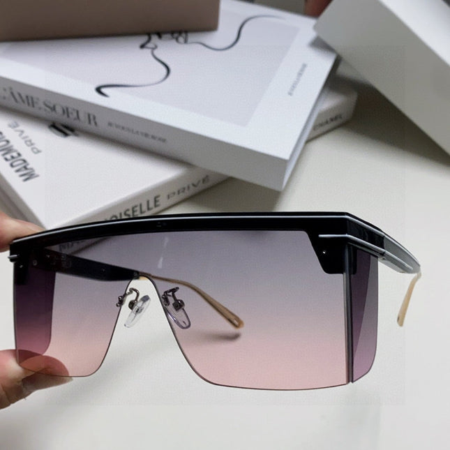 SUNGLASS CLUB M1U 566688 IN BLACK ACETATE PINK SMOKE LENSES
