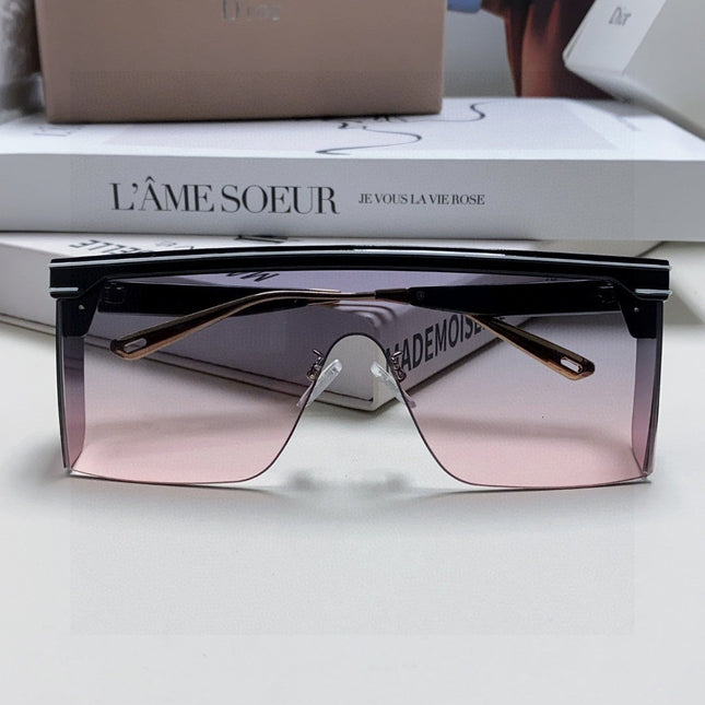 SUNGLASS CLUB M1U 566688 IN BLACK ACETATE PINK SMOKE LENSES
