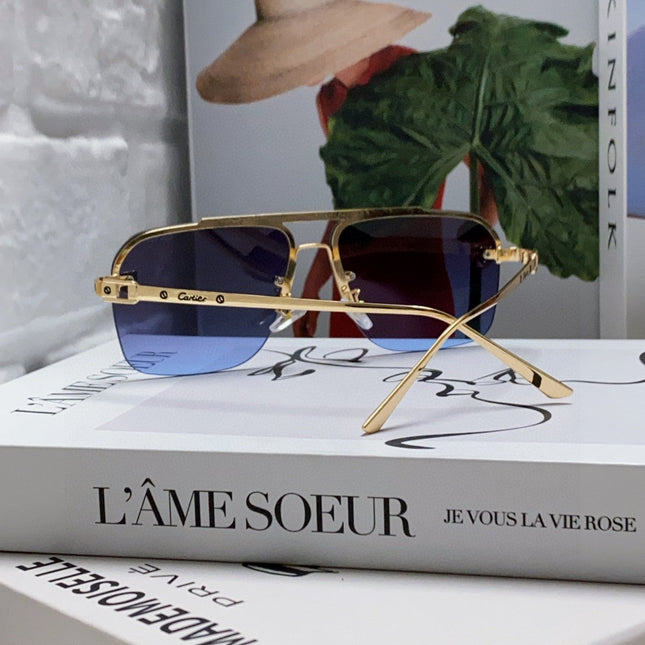 PANTHÈRE SQUARE FRAME SUNGLASSES 543534 IN METAL