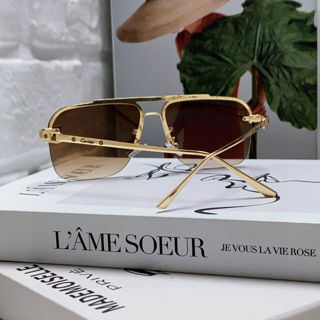 PANTHÈRE SQUARE FRAME SUNGLASSES 543534 IN METAL