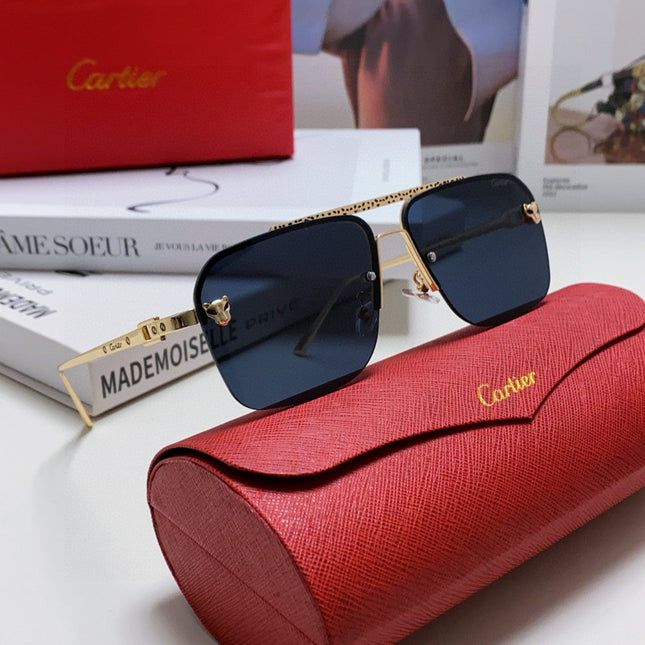 PANTHÈRE SQUARE FRAME SUNGLASSES 543534 IN METAL