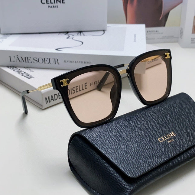 TRIOMPHE SUNGLASSES 548589 IN BLACK ACETATE GRADIENT SMOKE LENSES