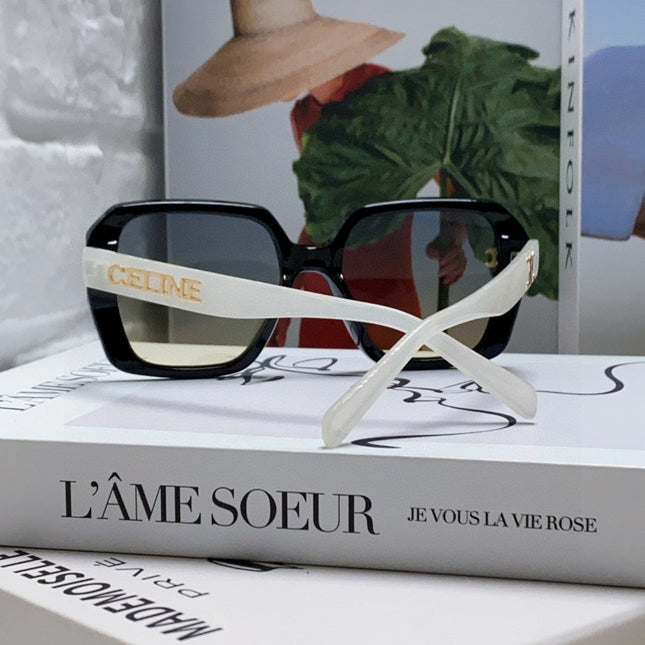 TRIOMPHE SUNGLASSES 548593 IN BLACK AND WHITE ACETATE