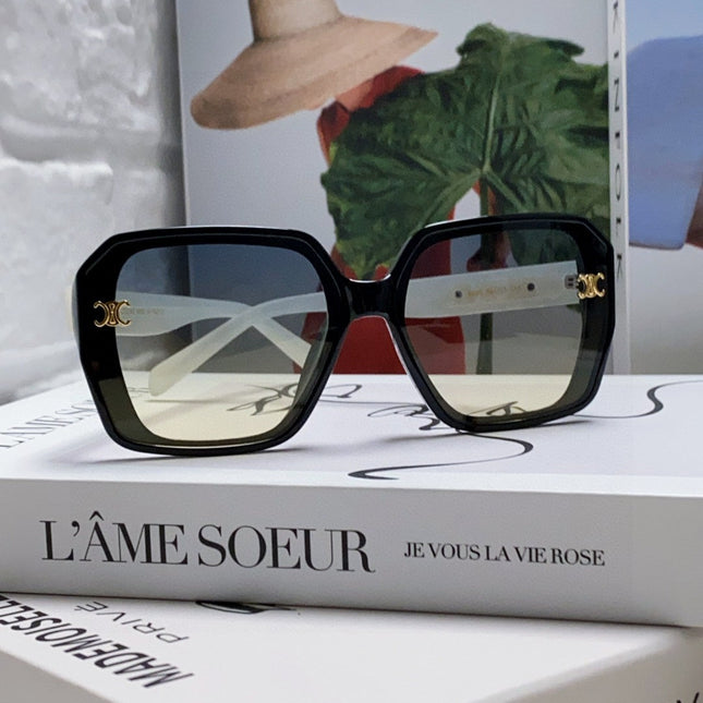 TRIOMPHE SUNGLASSES 548593 IN BLACK AND WHITE ACETATE