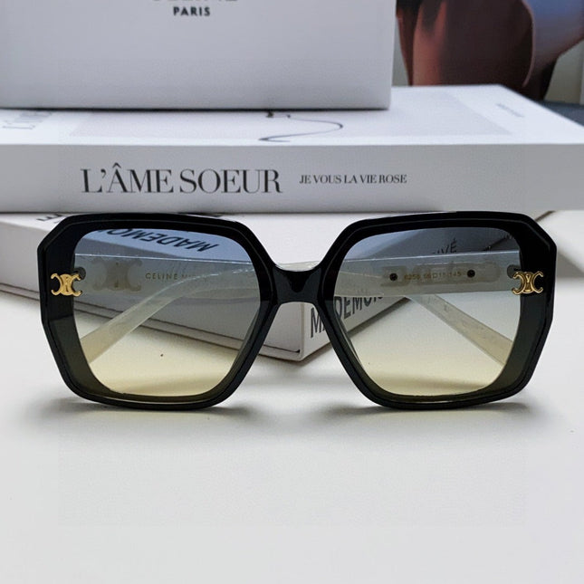 TRIOMPHE SUNGLASSES 548593 IN BLACK AND WHITE ACETATE