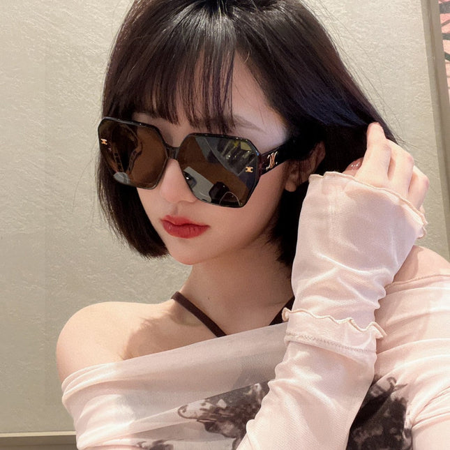 TRIOMPHE SUNGLASSES 548595 IN BLACK ACETATE