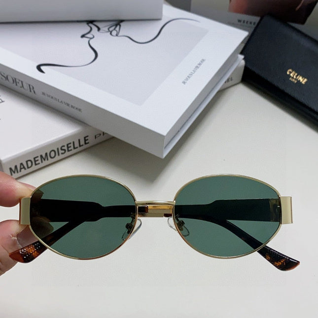 TRIOMPHE SUNGLASSES 548596 IN METAL BLACK LENSES