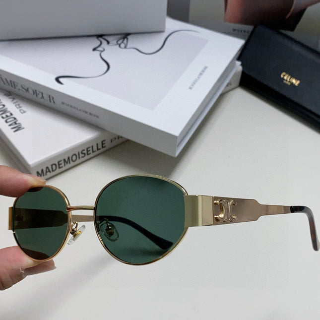 TRIOMPHE SUNGLASSES 548596 IN METAL BLACK LENSES