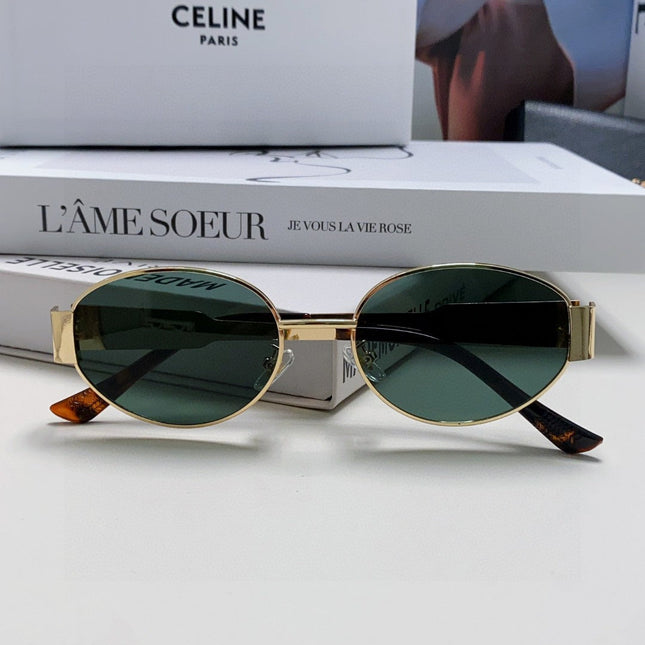 TRIOMPHE SUNGLASSES 548596 IN METAL BLACK LENSES