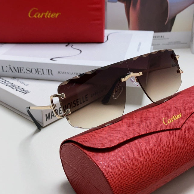 C DE RIMLESS NAVIGATOR FRAME SUNGLASSES 548665 IN METAL