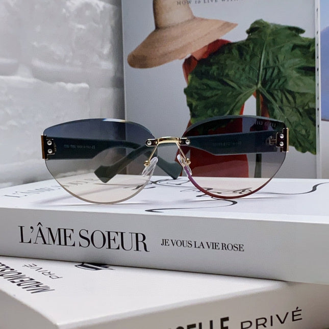 LOGO SUNGLASSES 513012 IN BLUE ACETATE