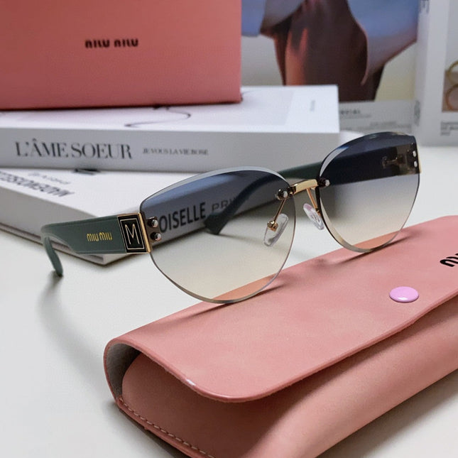 LOGO SUNGLASSES 513012 IN BLUE ACETATE