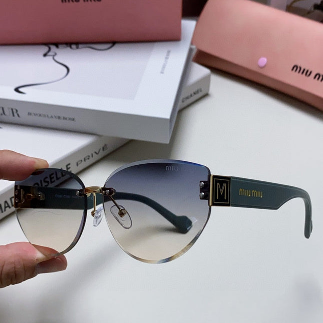 LOGO SUNGLASSES 513012 IN BLUE ACETATE