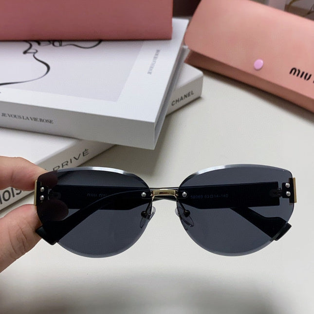 LOGO SUNGLASSES 513013 IN BLACK ACETATE