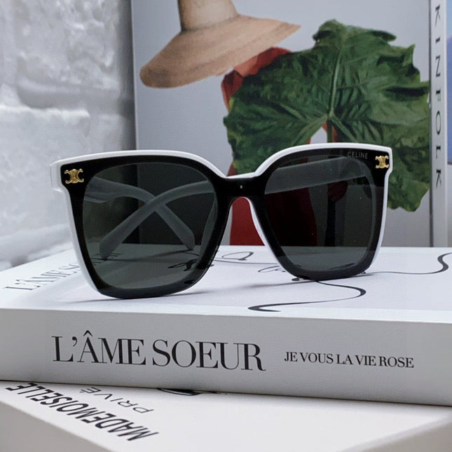 TRIOMPHE SUNGLASSES 552775 IN WHITE ACETATE TEXT LOGO