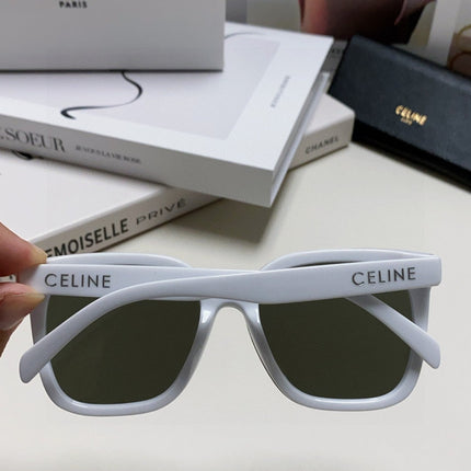 TRIOMPHE SUNGLASSES 552775 IN WHITE ACETATE TEXT LOGO