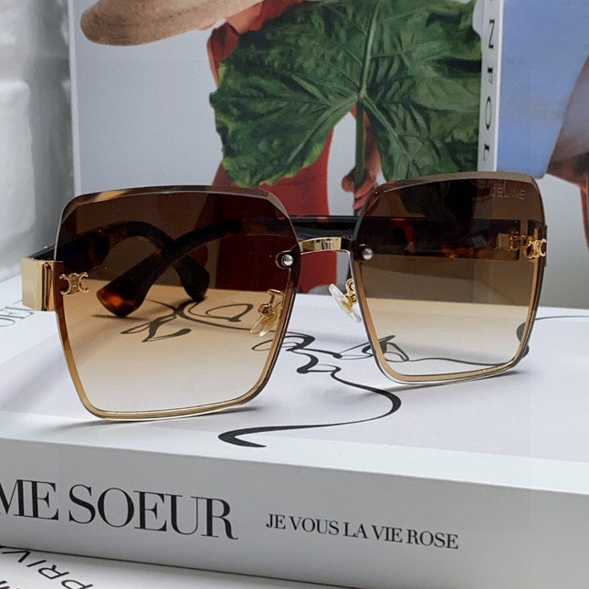 TRIOMPHE SQUARE SUNGLASSES 552781 IN HAVANA ACETATE