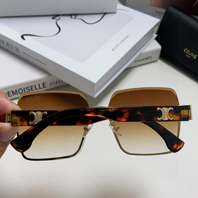 TRIOMPHE SQUARE SUNGLASSES 552781 IN HAVANA ACETATE