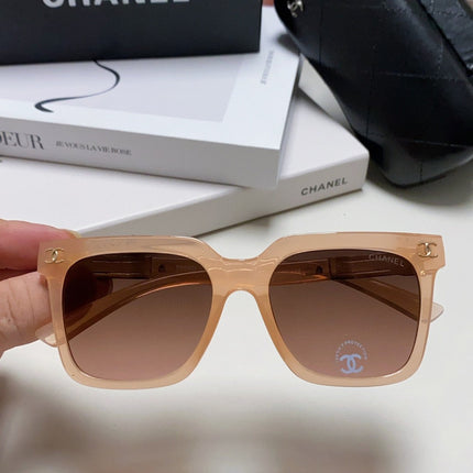 SQUARE SUNGLASSES 632877 IN PINK CLEAR ACETATE