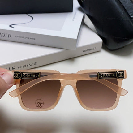 SQUARE SUNGLASSES 632877 IN PINK CLEAR ACETATE