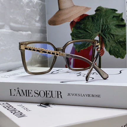 SQUARE SUNGLASSES 632881 IN GRAY CLEAR ACETATE