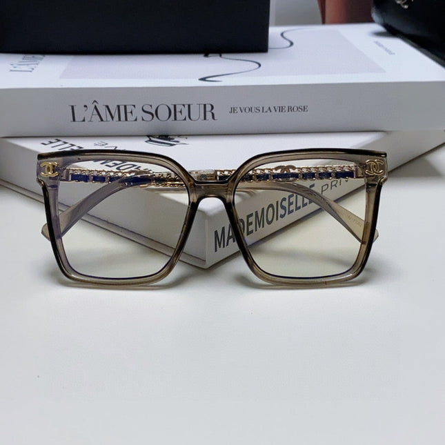 SQUARE SUNGLASSES 632881 IN GRAY CLEAR ACETATE