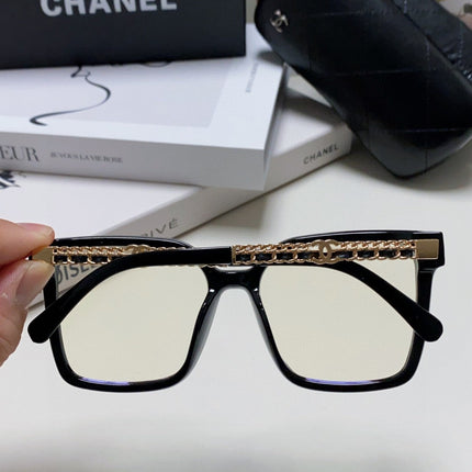 SQUARE SUNGLASSES 632882 IN BLACK ACETATE CLEAR LENSES