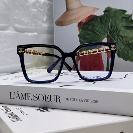 SQUARE SUNGLASSES 632882 IN BLACK ACETATE CLEAR LENSES