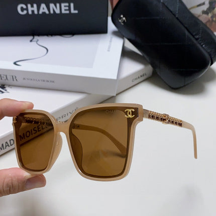 SQUARE SUNGLASSES 632884 IN BEIGE CLEAR ACETATE