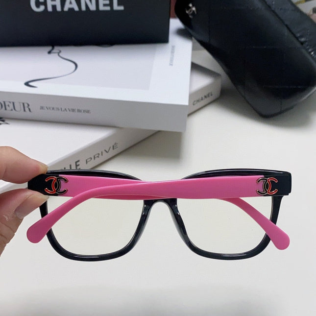 SQUARE SUNGLASSES 632888 IN BLACK AND PINK ACETATE