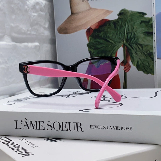 SQUARE SUNGLASSES 632888 IN BLACK AND PINK ACETATE