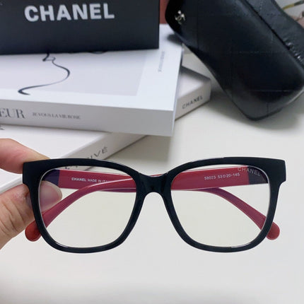SQUARE SUNGLASSES 632889 IN BLACK AND RED ACETATE