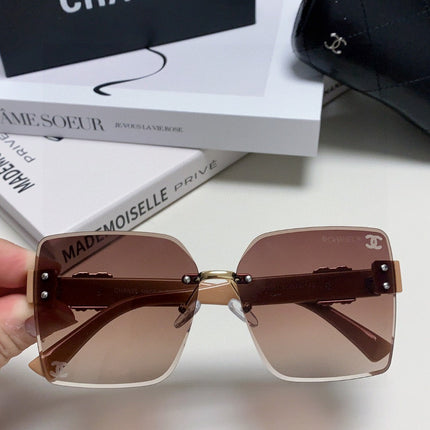 SQUARE SUNGLASSES 632892 IN BEIGE ACETATE BROWN SMOKE LENSES