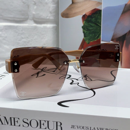 SQUARE SUNGLASSES 632892 IN BEIGE ACETATE BROWN SMOKE LENSES