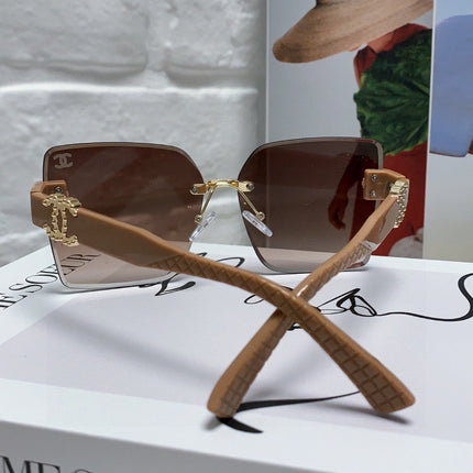 SQUARE SUNGLASSES 632892 IN BEIGE ACETATE BROWN SMOKE LENSES